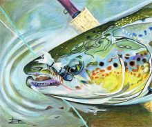 'Atlantic Salmon Dry Fly' by Rosi Oldenburg