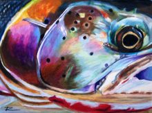 'Steelhead Closeup' by Rosi Oldenburg