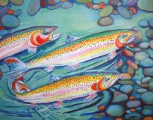 'Trout Invasion' by Rosi Oldeenburg