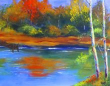 'Fall Lake' by Rosi Oldenburg