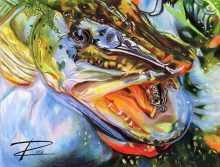 'Pike With Lure II' by Rosi Oldenburg